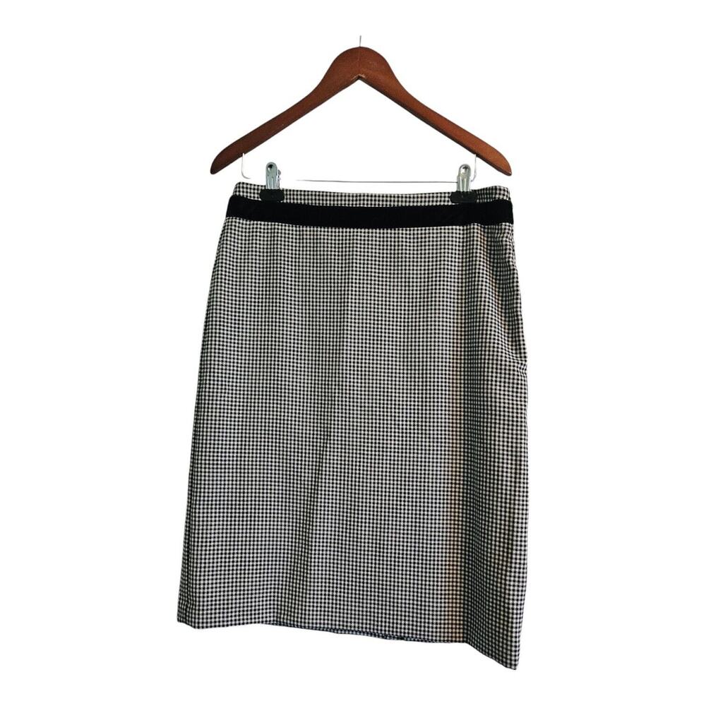 Liz Claiborne Checkered Knee Length Pencil Skirt SZ 10 Business Career